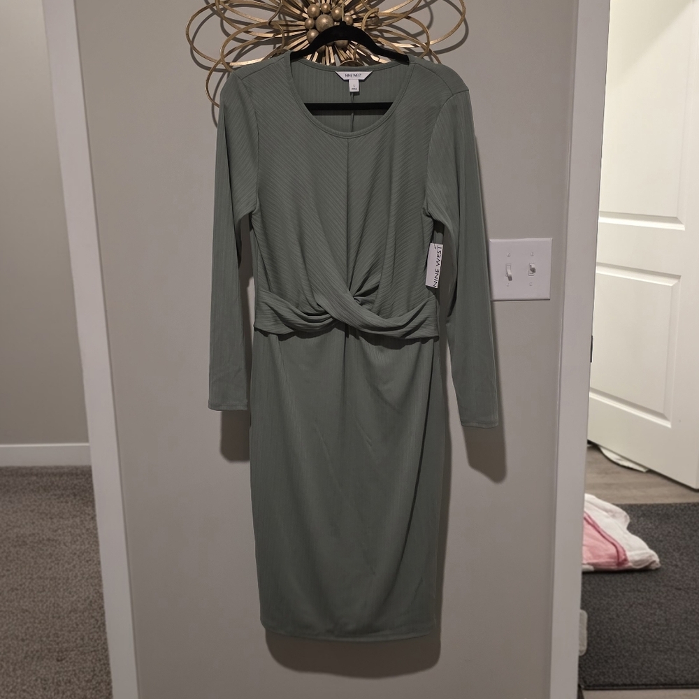 Nine West Sage Green Dress